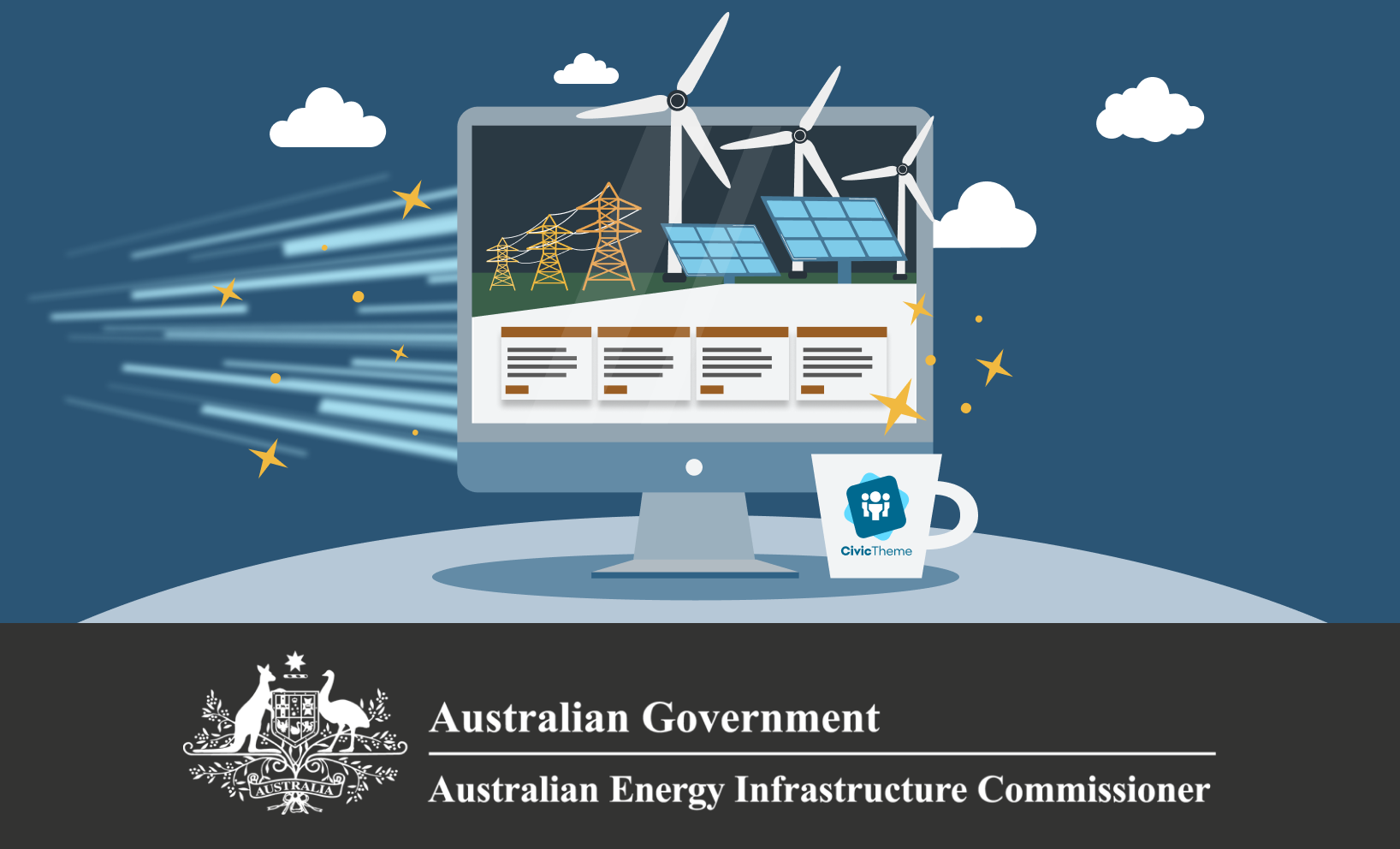 Thumbnail - Australian Energy Infrastructure Commissioner — new GovCMS website with CivicTheme