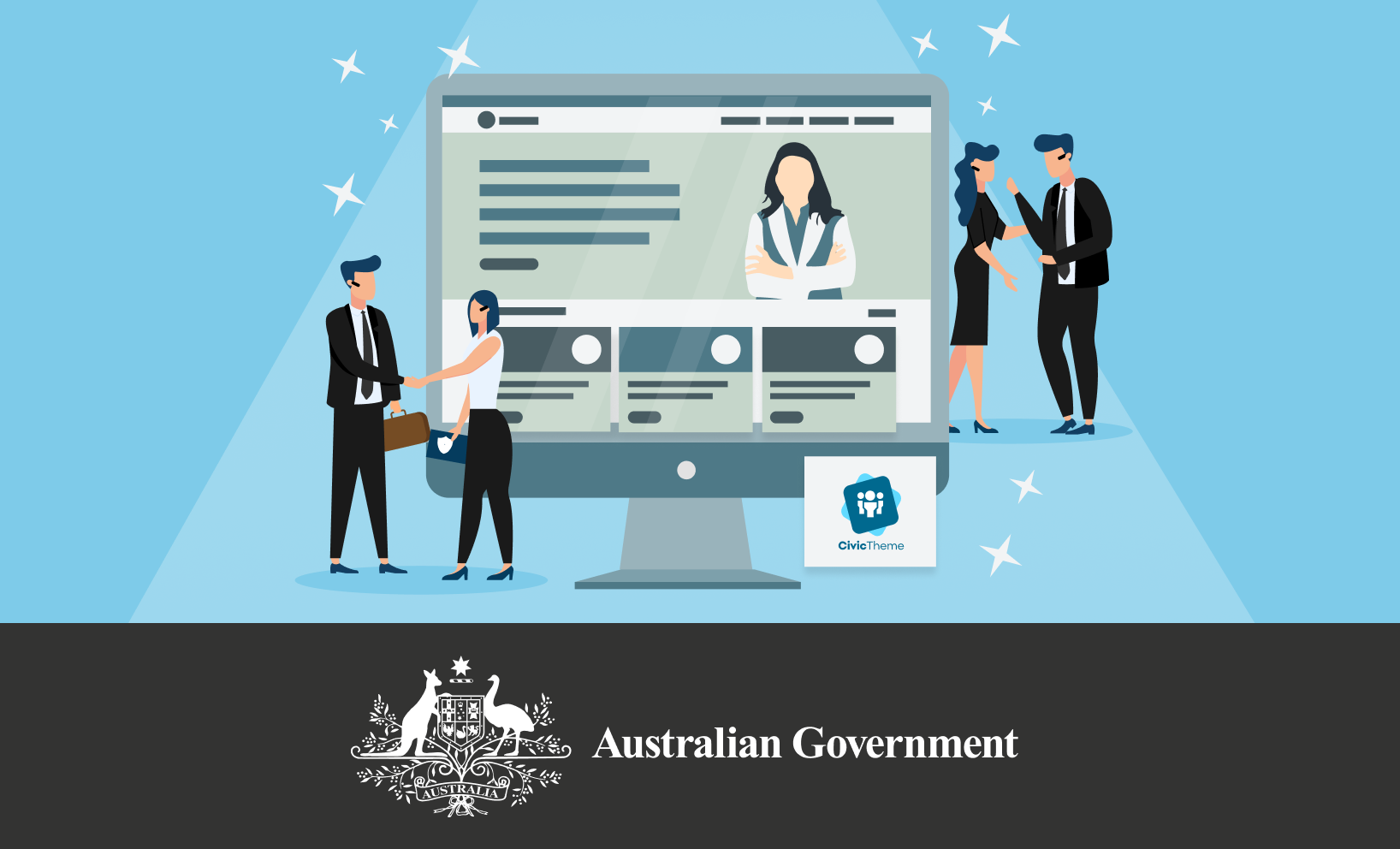 Thumbnail - Federal agency — new GovCMS website using CivicTheme 
