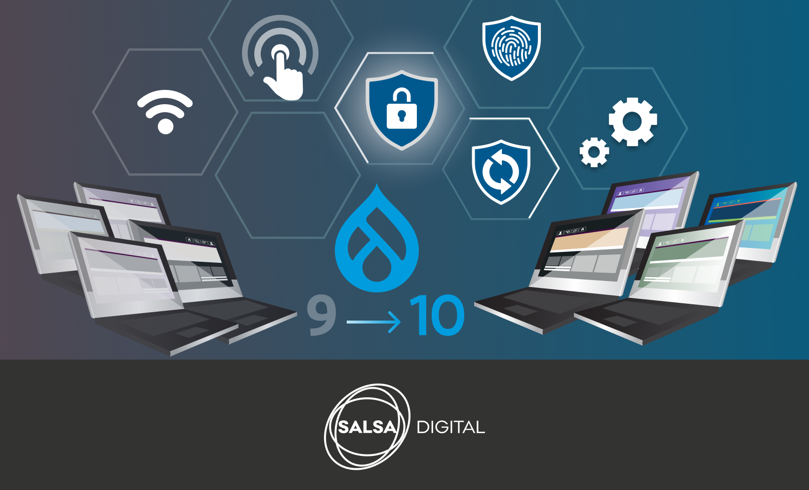 Banner - Federal agency— upgrading four websites to Drupal 10