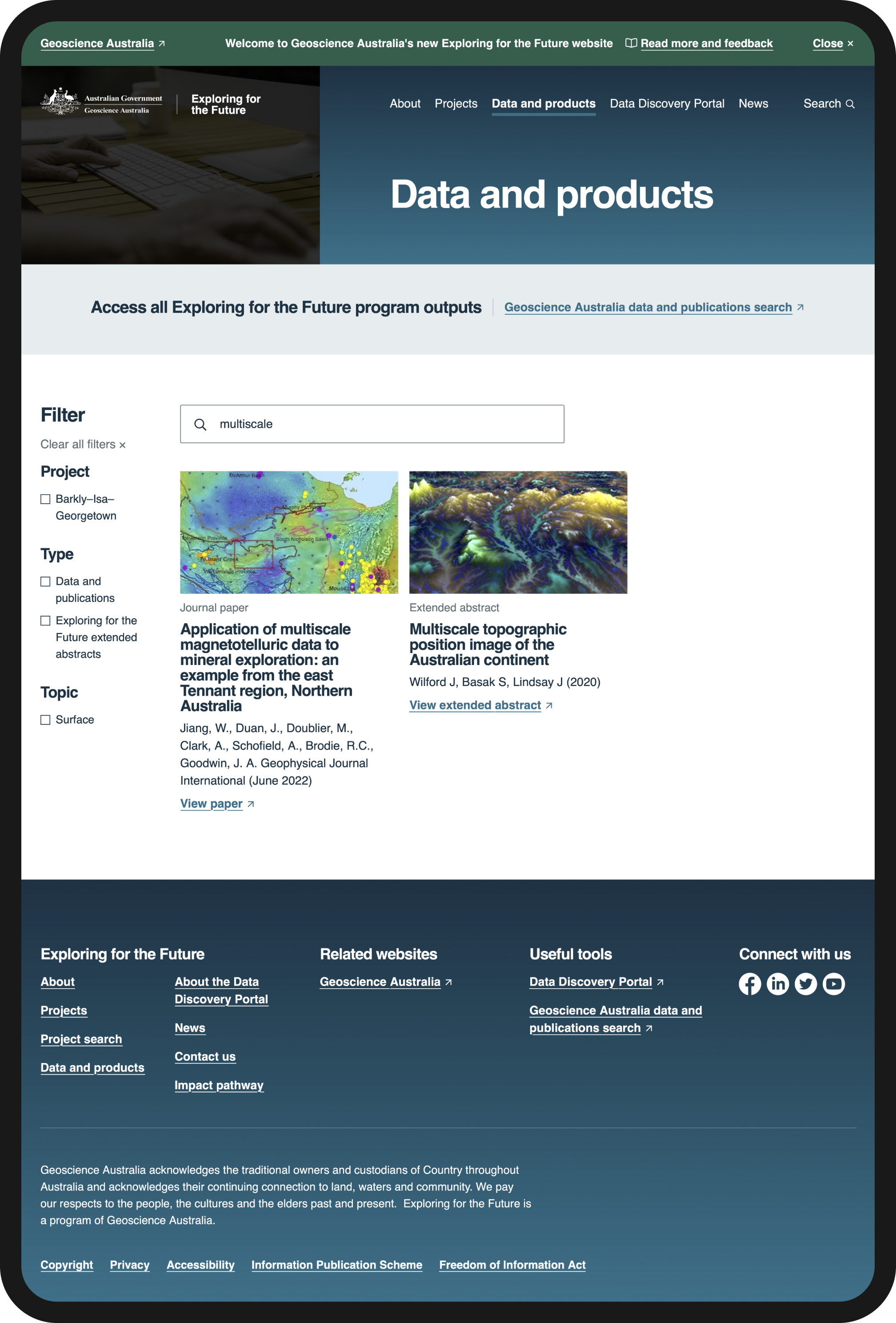 EFTF - Search: Multiscale