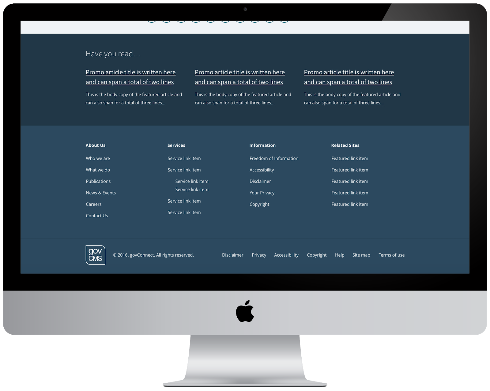 GovCMS - Bottom Fold