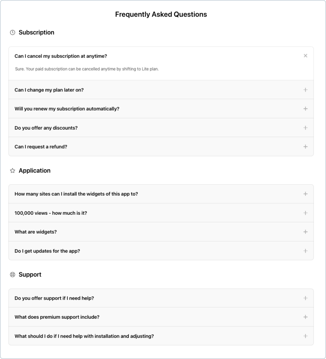 Accordion UI - FAQ