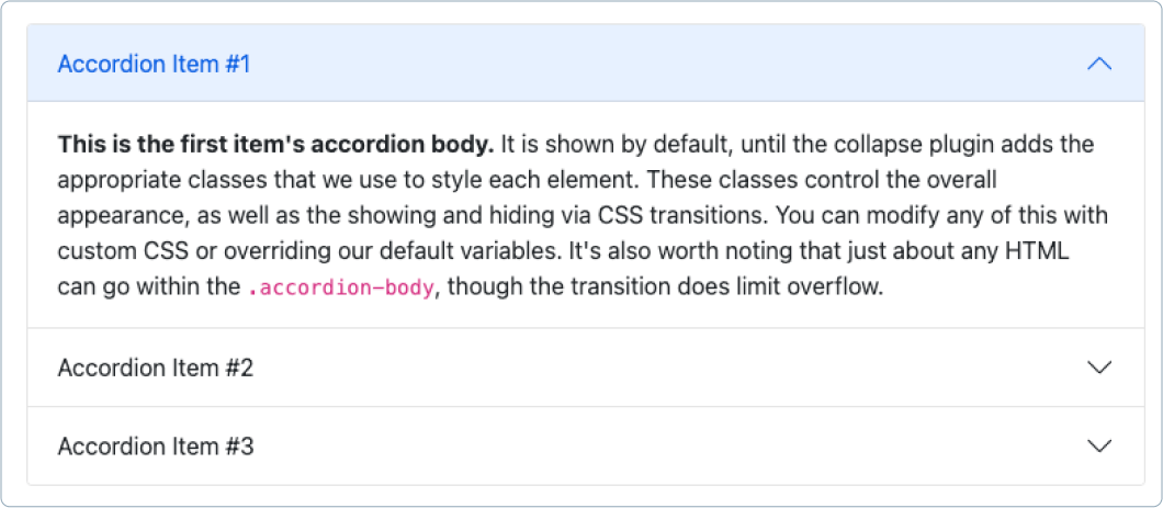 Accordion UI - Minimalist accordion