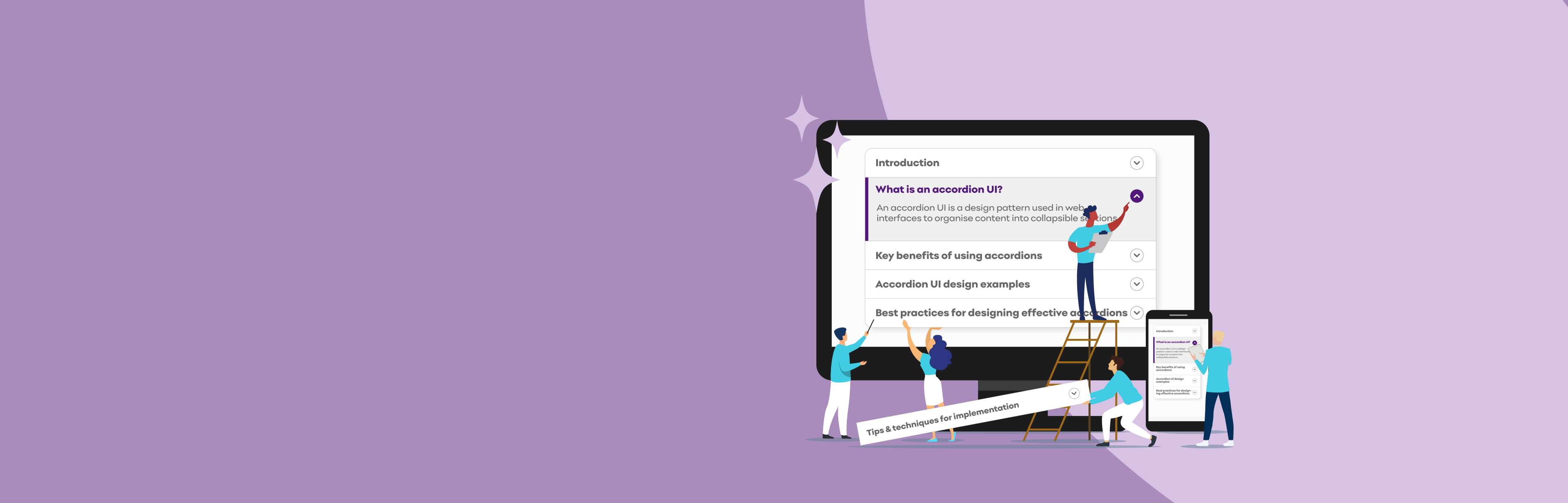 Banner - Accordion UI design examples: Inspiration, Tips, and Best Practices