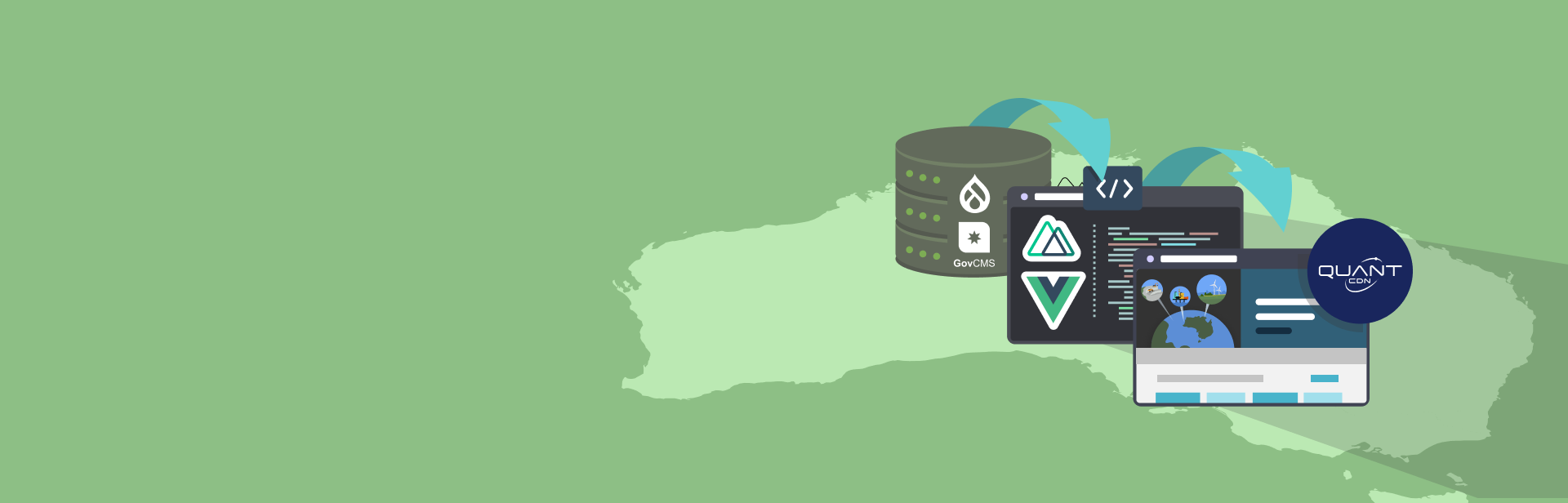 Banner - Bringing modern, static web solutions to Australian government 