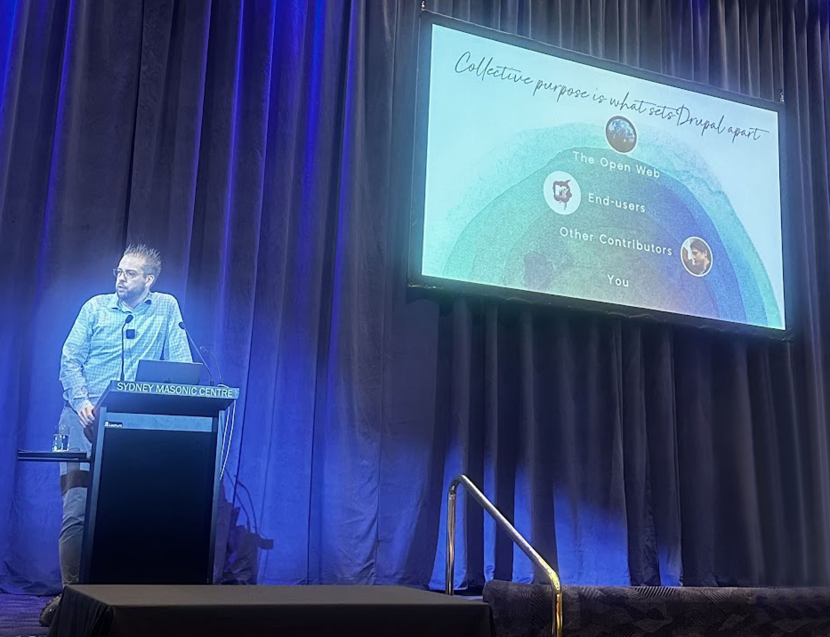 Dries at DrupalSouth 2024