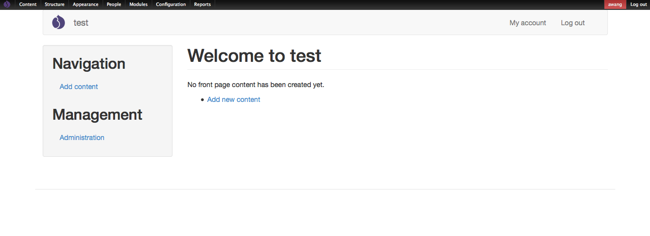 Drupal CMS - Distribution with bootstrap base theme