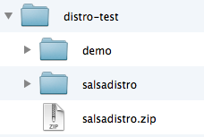 Drupal CMS - Drush make command result