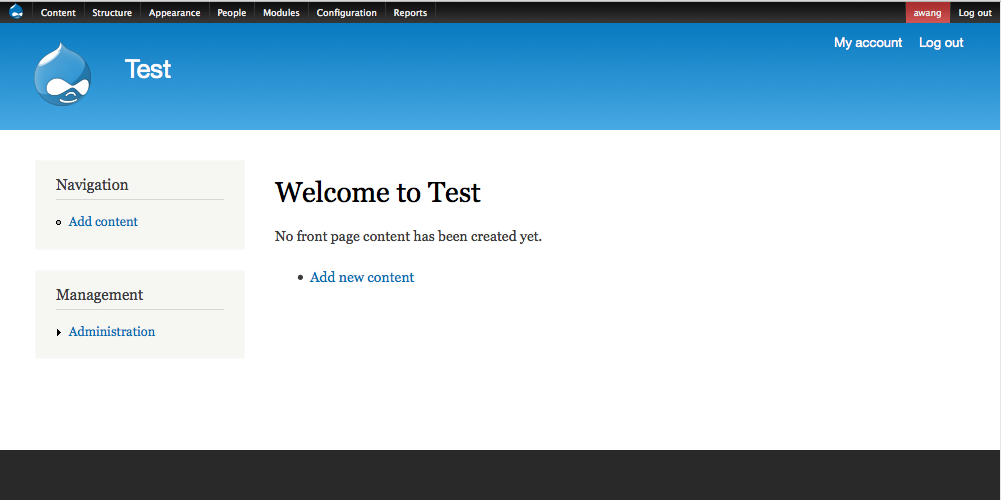 Drupal CMS - Drush make command result