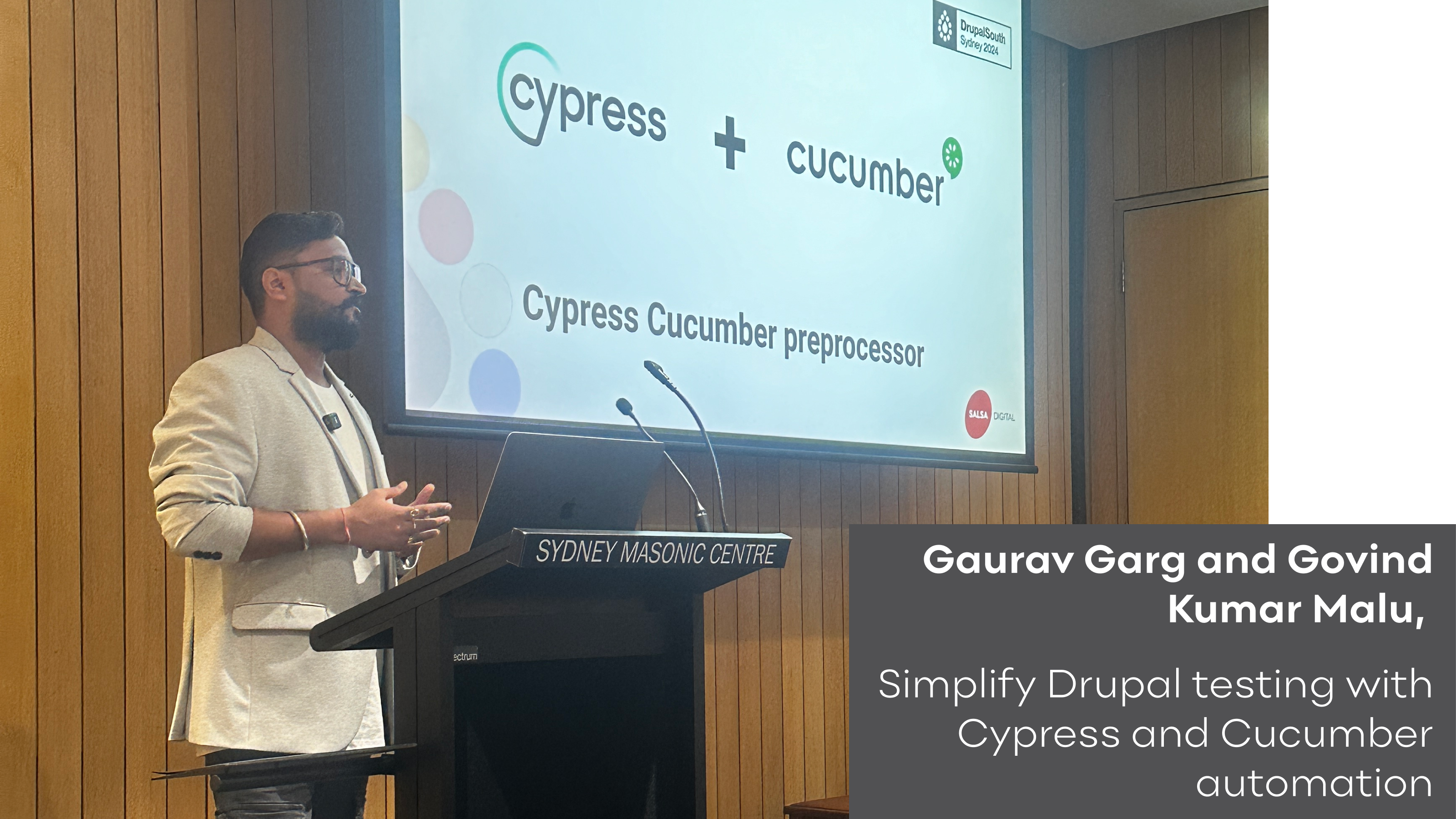 Gaurav Garg and Govind Kumar Malu, Simplify Drupal testing with Cypress and Cucumber automation