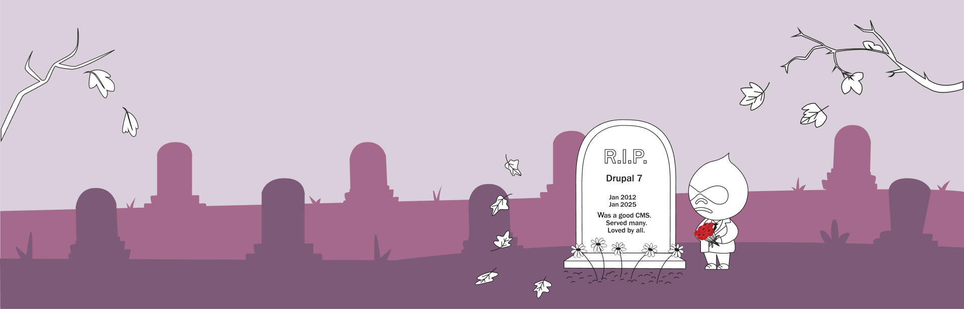 Banner - Drupal End-of-Life - Purple #3