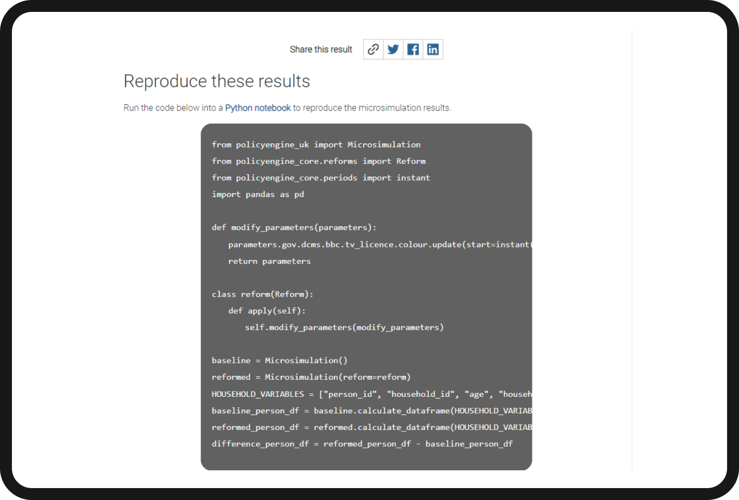 PolicyEngine - Phyton code