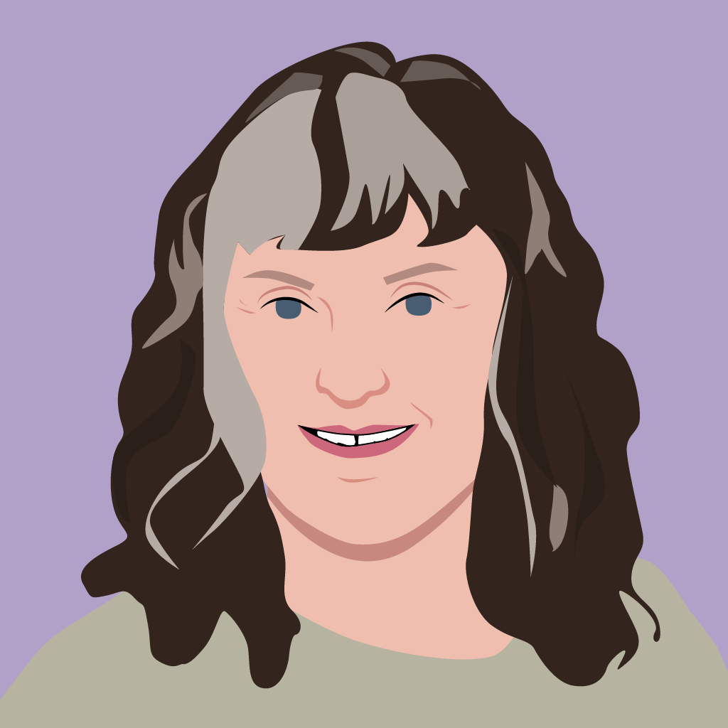 Caricature of Fiona Morrison