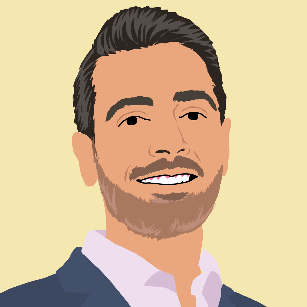 Caricature of Jorge Castro