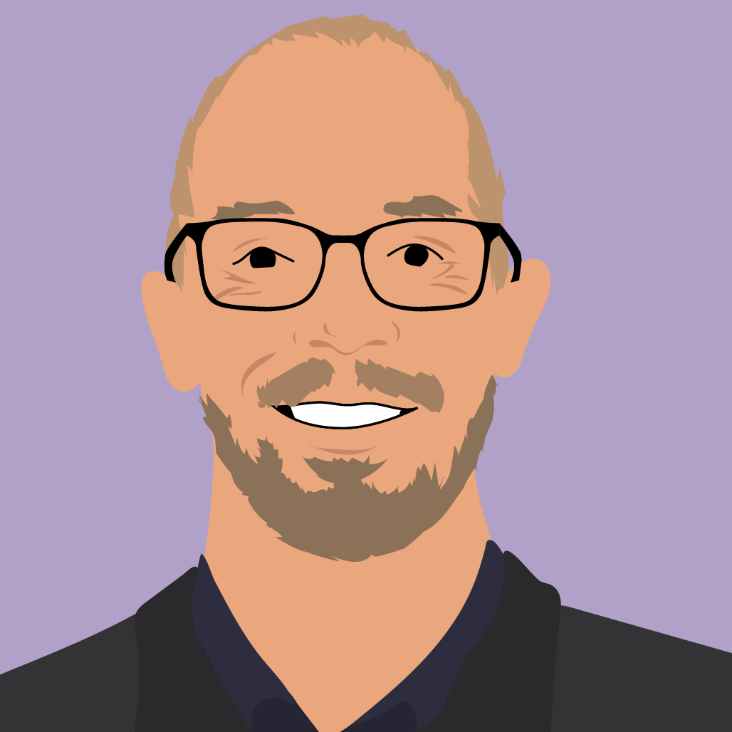 Caricature of Kobus Van Wyk