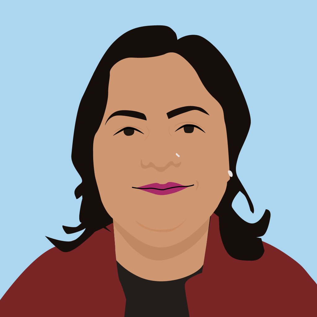 Caricature of Suchi Garg