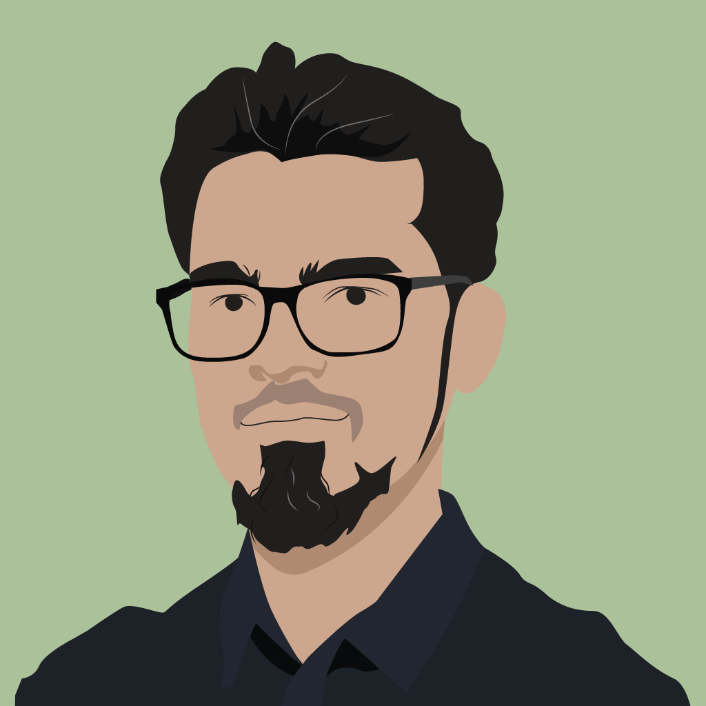 Caricature of Yusuf Hasan Miyan