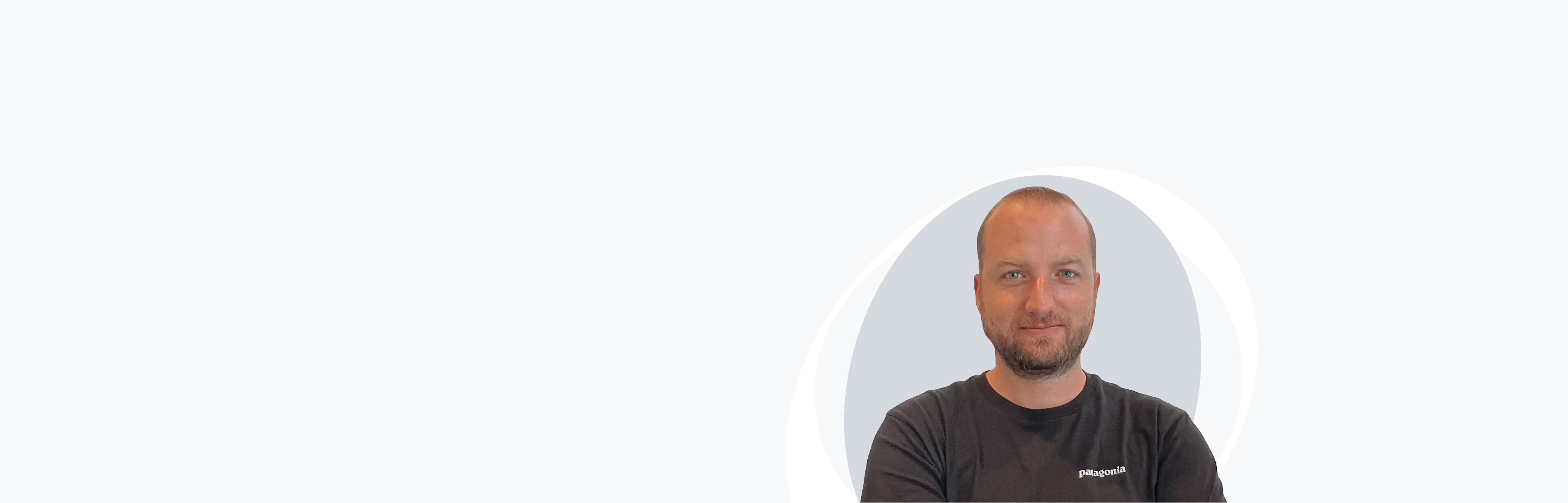 Banner image with photo of Brendan Lewis
