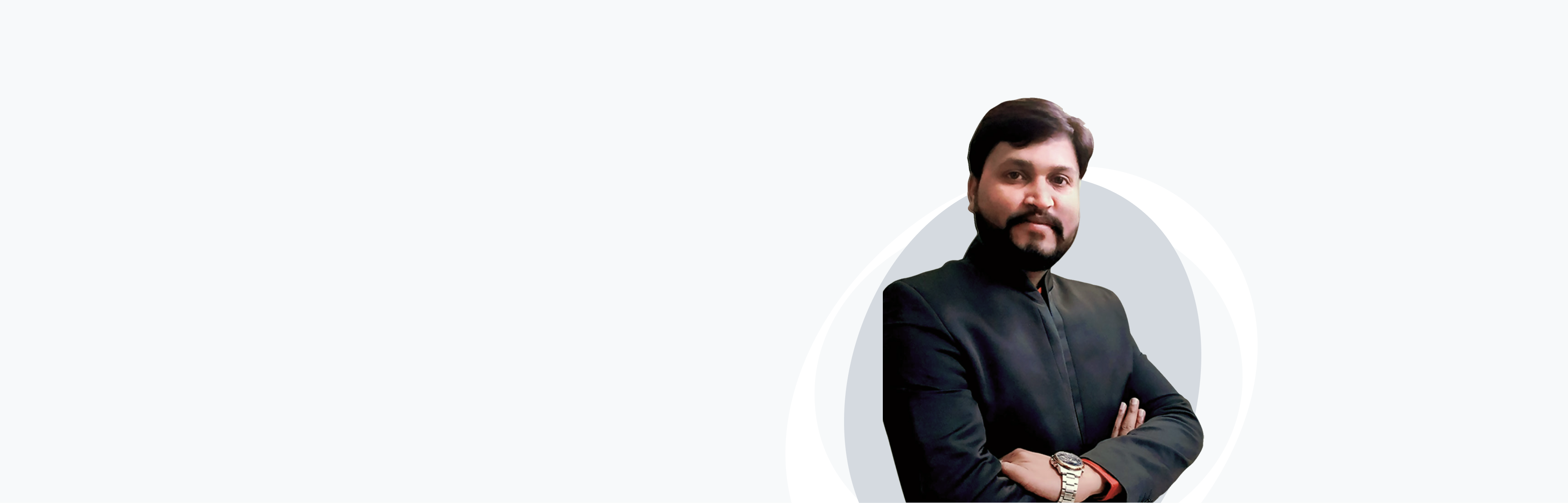 Banner image with photo of Govind Kumar Malu