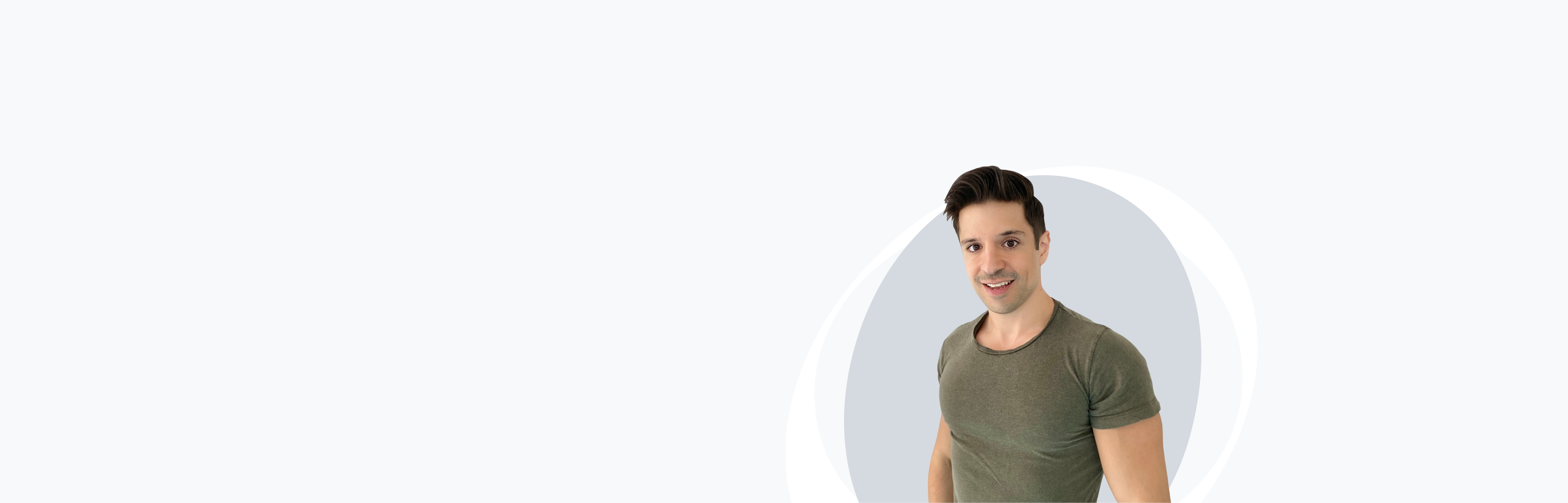 Banner image with photo of Nick Georgiou