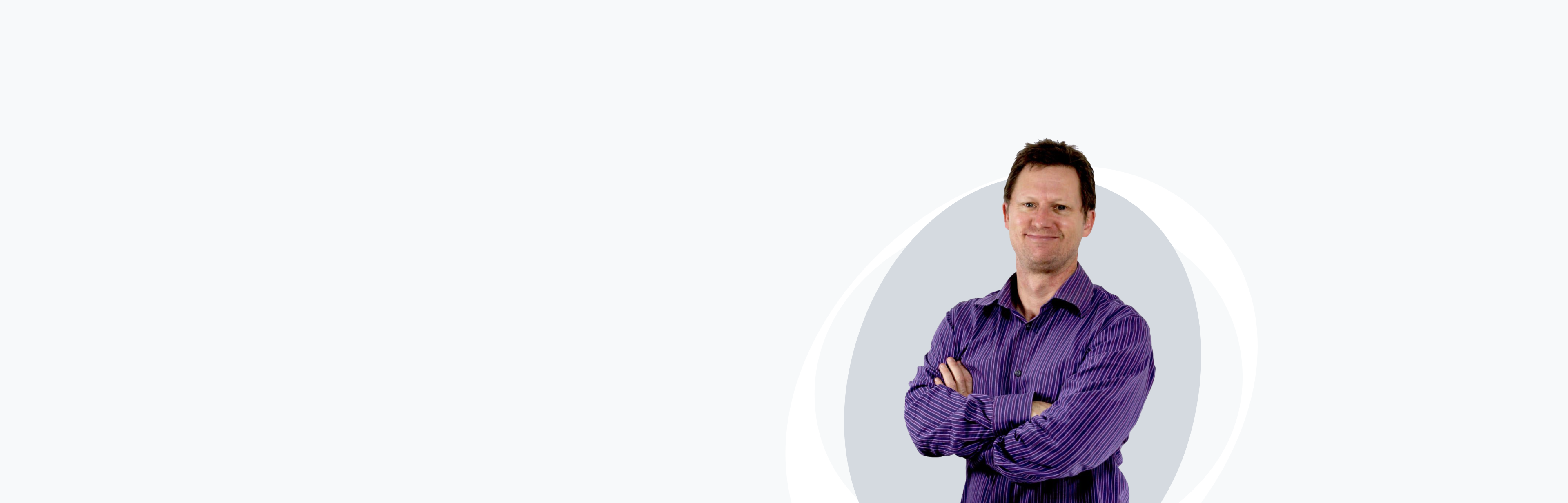 Banner image with photo of Paul Morriss