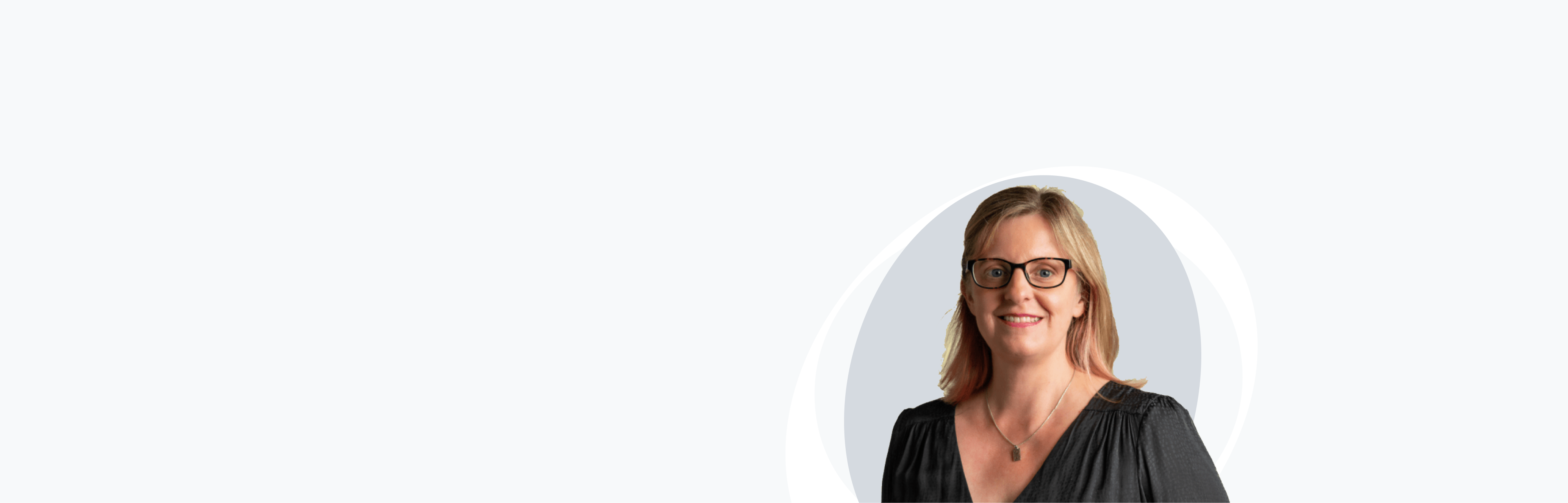 Banner image with photo of Phillipa Martin
