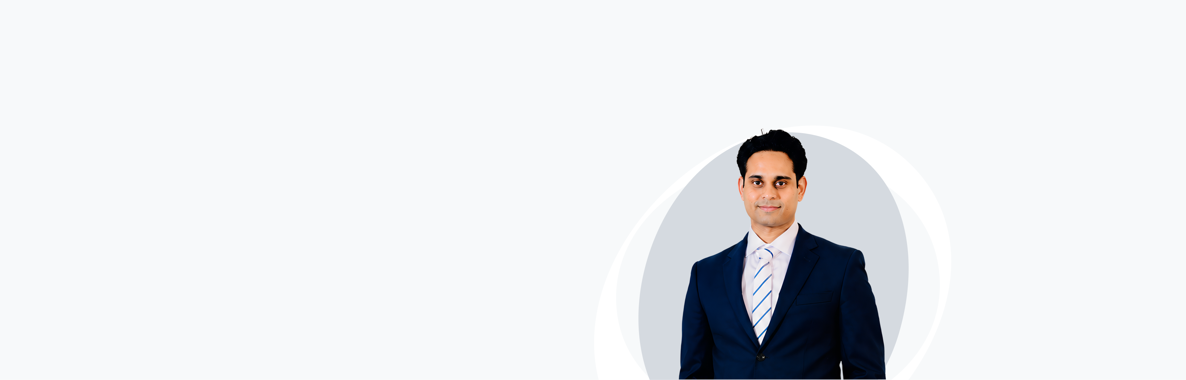Banner image with photo of Rahin Farook