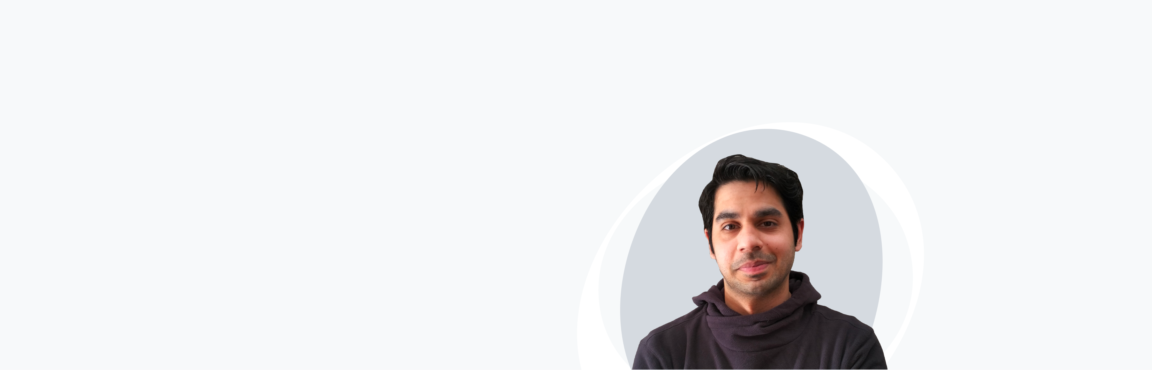 Banner image with photo of Rashed Khan