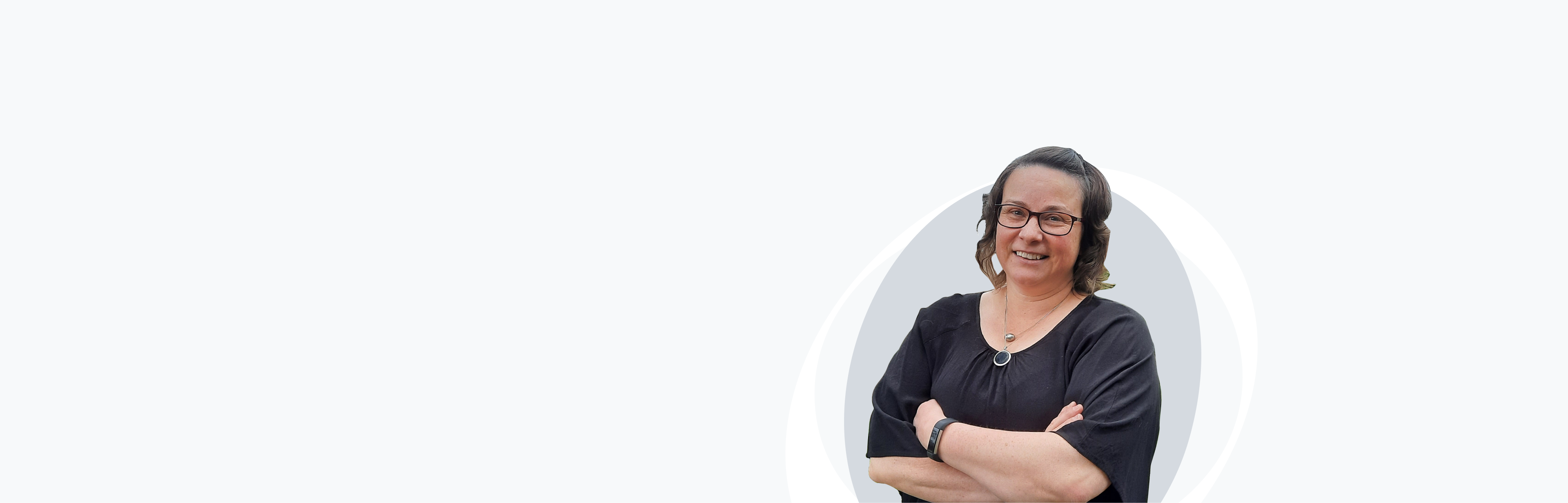 Banner image with photo of Shona Barton