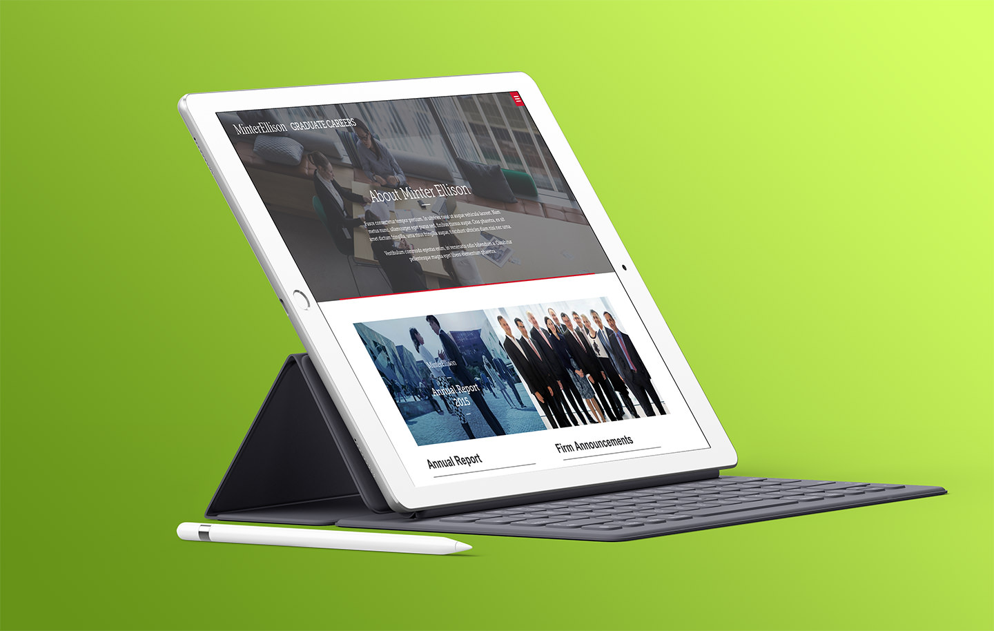 Minter Ellison on tablet