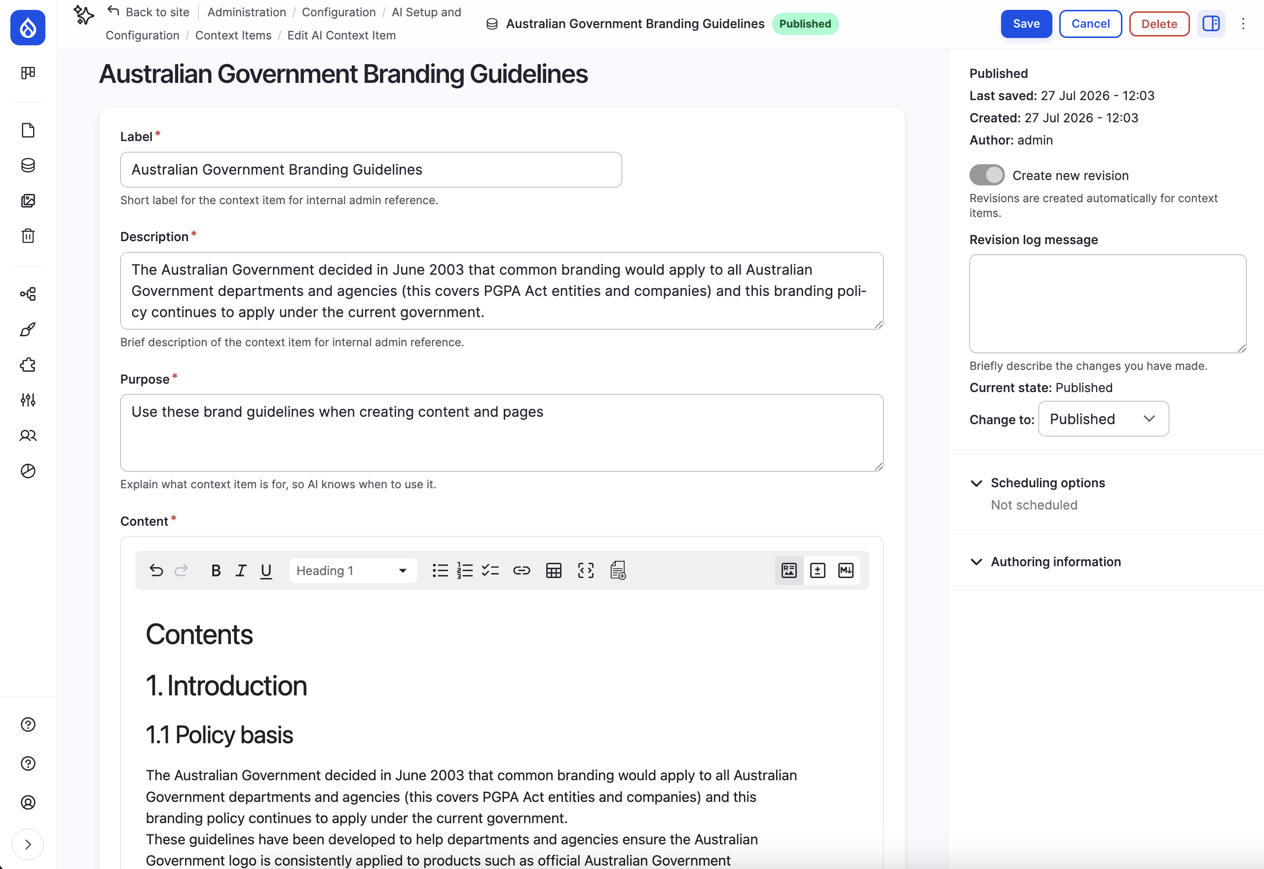 Context Control Center - Beta 3 release - Australian branding guidelines